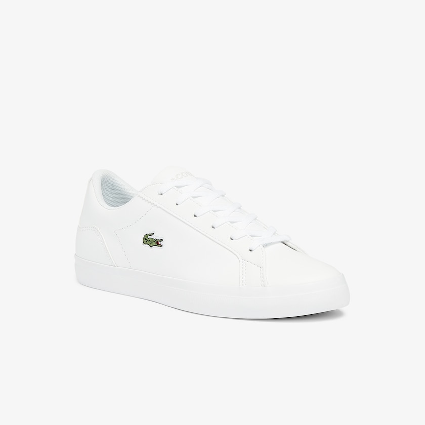 Sapatilhas Branco Feminino Lacoste Lerond BL Leather and Synthetic LT3-52875T3