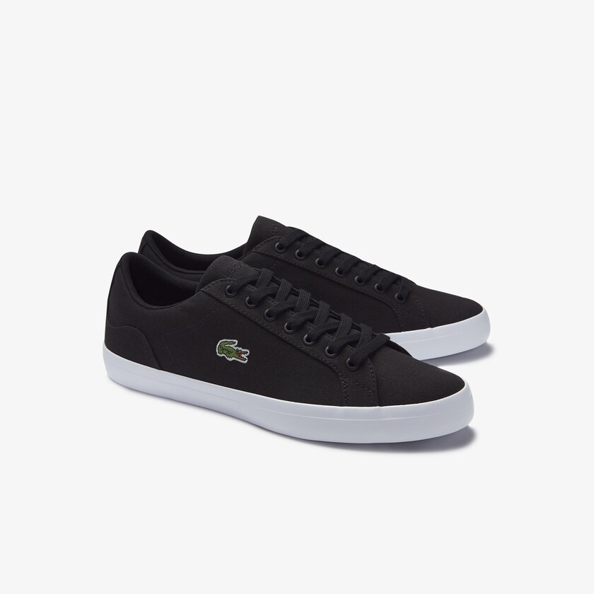 Sapatilhas Pretas Masculino Lacoste Lerond Canvas ML8-99749M1