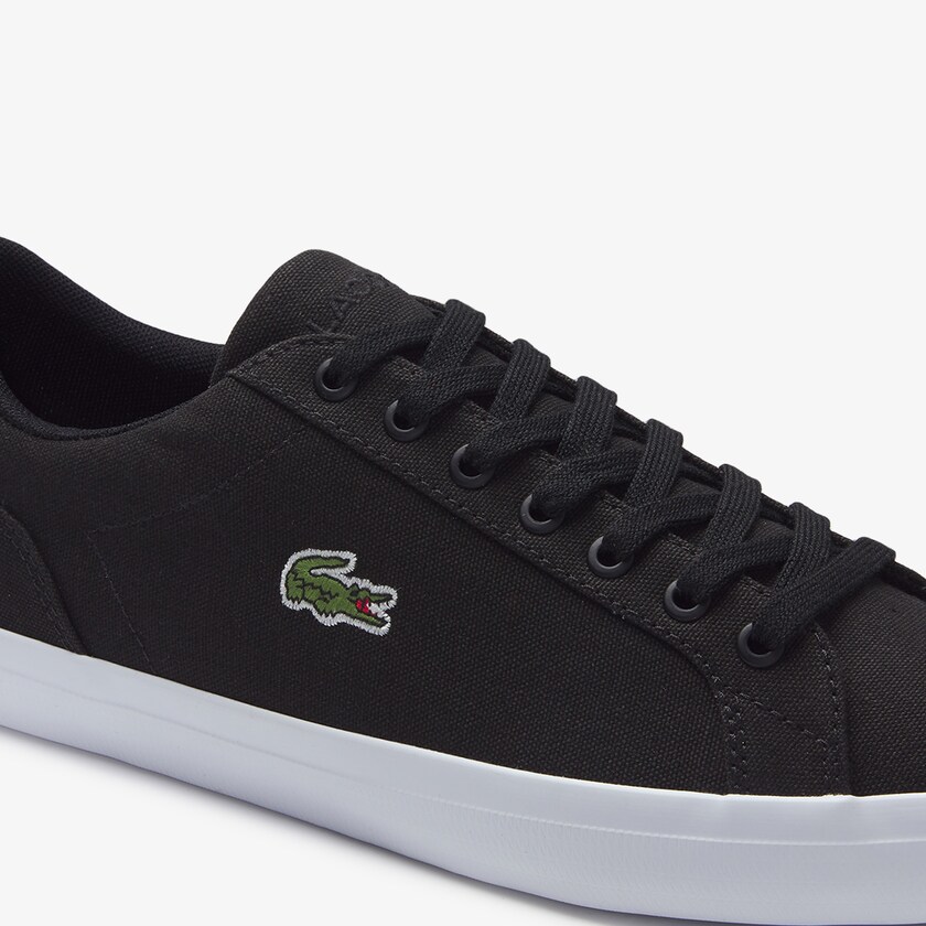 Sapatilhas Pretas Masculino Lacoste Lerond Canvas ML8-99749M1