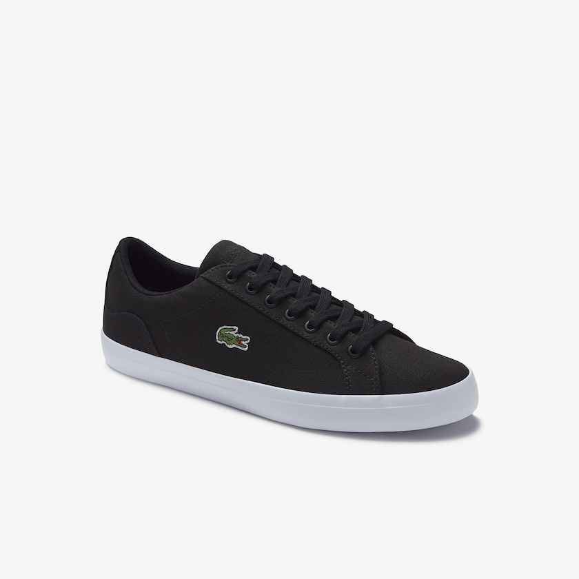 Sapatilhas Pretas Masculino Lacoste Lerond Canvas ML8-99749M1