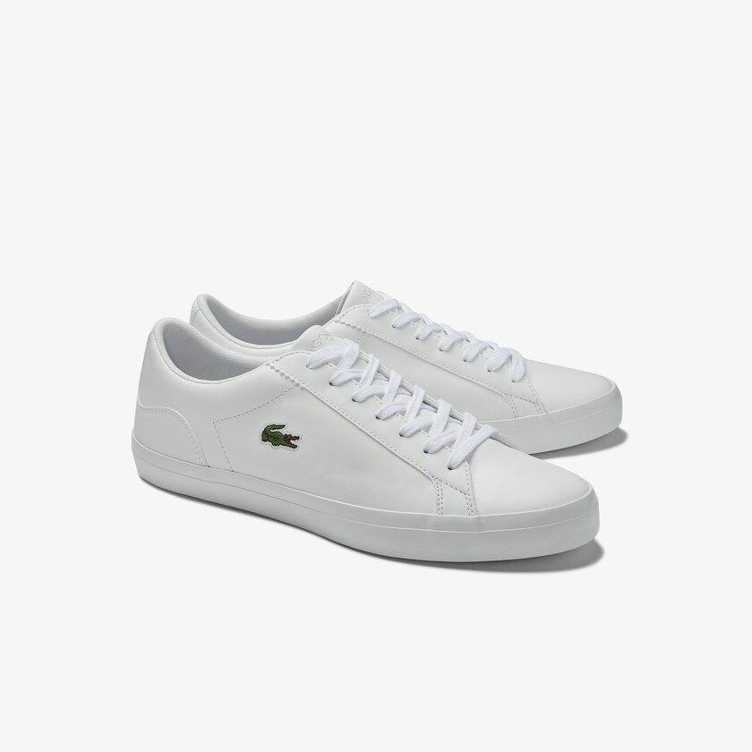 Sapatilhas Branco Masculino Lacoste Lerond Leather GF5-73007Q5