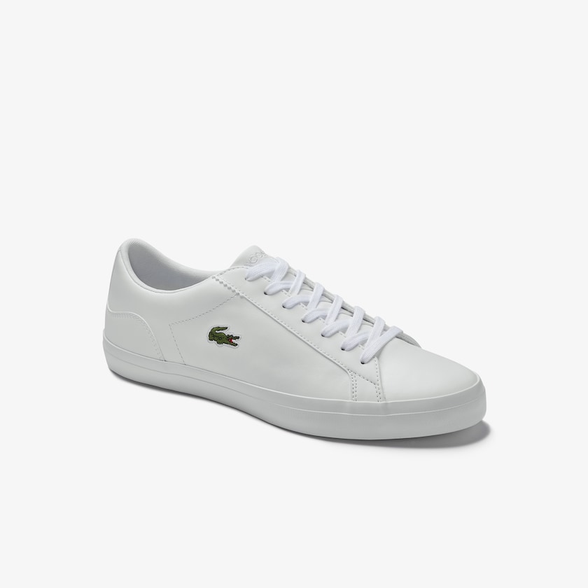 Sapatilhas Branco Masculino Lacoste Lerond Leather GF5-73007Q5