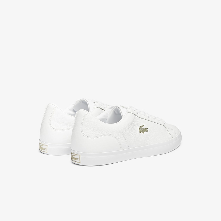 Sapatilhas Branco Masculino Lacoste Lerond Leather and Synthetic EY4-32383X3