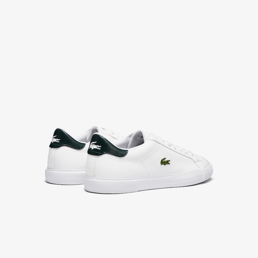 Sapatilhas Branco Masculino Lacoste Lerond Plus Leather QT1-81458D3