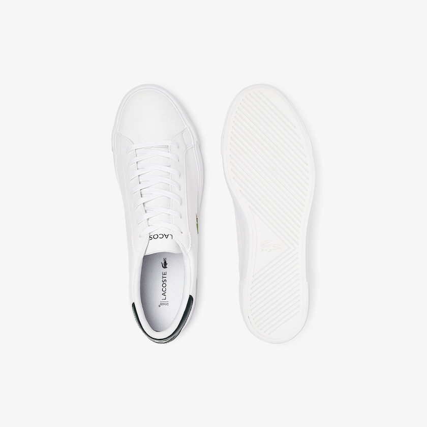 Sapatilhas Branco Masculino Lacoste Lerond Plus Leather QT1-81458D3