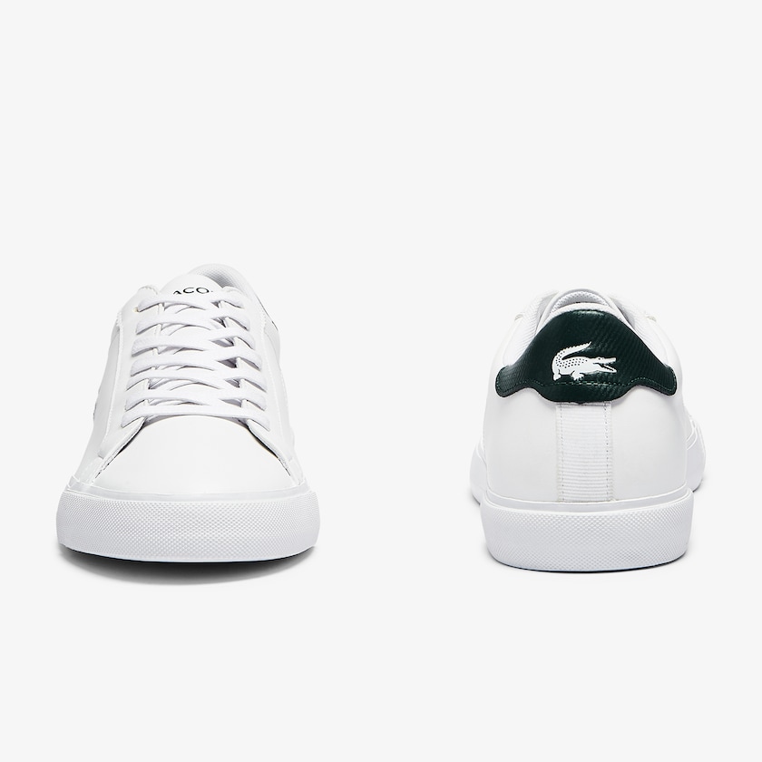 Sapatilhas Branco Masculino Lacoste Lerond Plus Leather QT1-81458D3