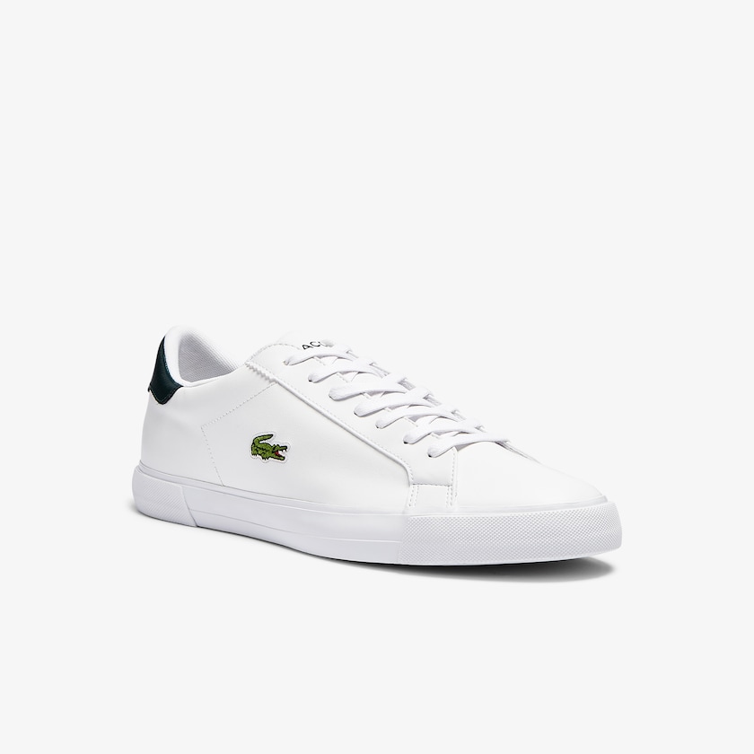 Sapatilhas Branco Masculino Lacoste Lerond Plus Leather QT1-81458D3