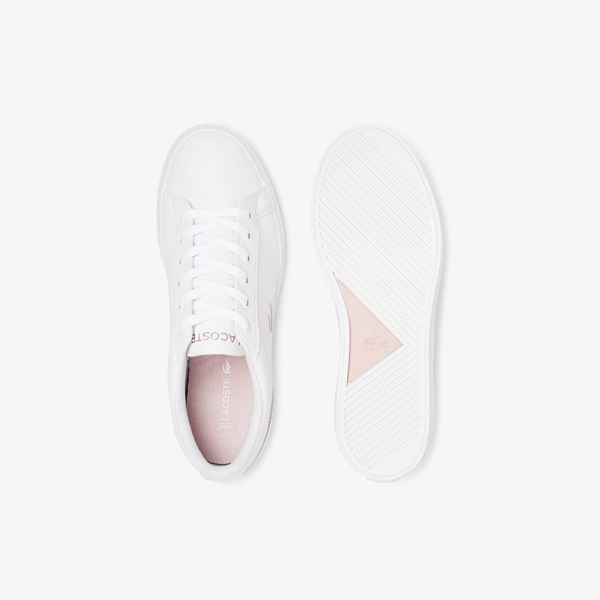 Sapatilhas Branco Rosa Criança Lacoste Lerond Synthetic Iridescent HG0-98499Z0
