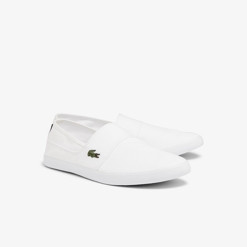 Sapatilhas Branco Masculino Lacoste Marice Canvas Slip-ons QM6-23742O3