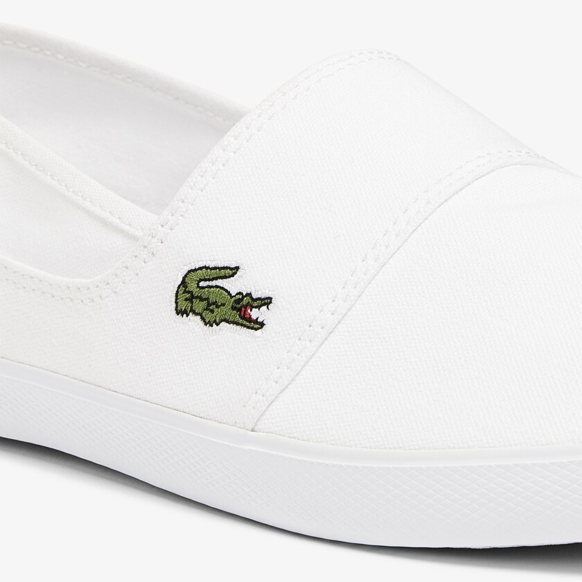 Sapatilhas Branco Masculino Lacoste Marice Canvas Slip-ons QM6-23742O3