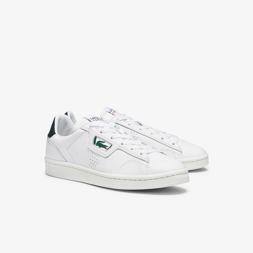 Sapatilhas Branco Verdes Escuro Feminino Lacoste Masters Classic Leather IM1-68306G4
