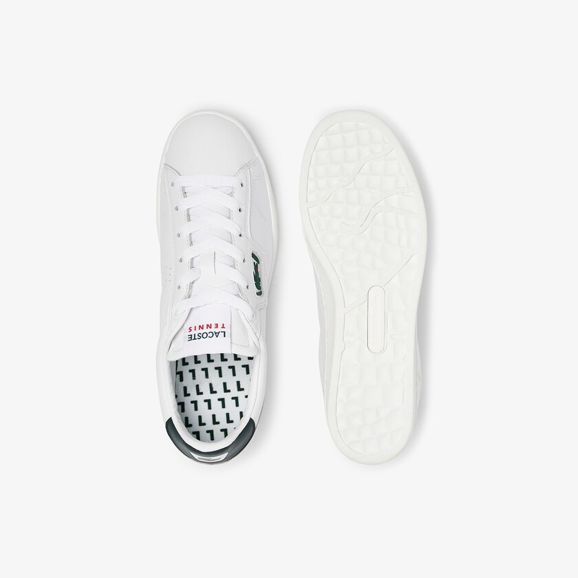 Sapatilhas Branco Verdes Escuro Feminino Lacoste Masters Classic Leather IM1-68306G4