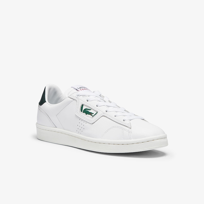 Sapatilhas Branco Verdes Escuro Feminino Lacoste Masters Classic Leather IM1-68306G4