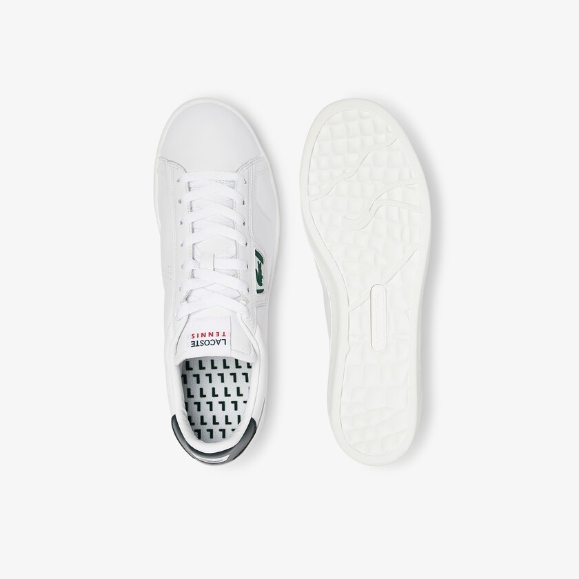 Sapatilhas Branco Verdes Escuro Masculino Lacoste Masters Classic Leather SD0-20982P0