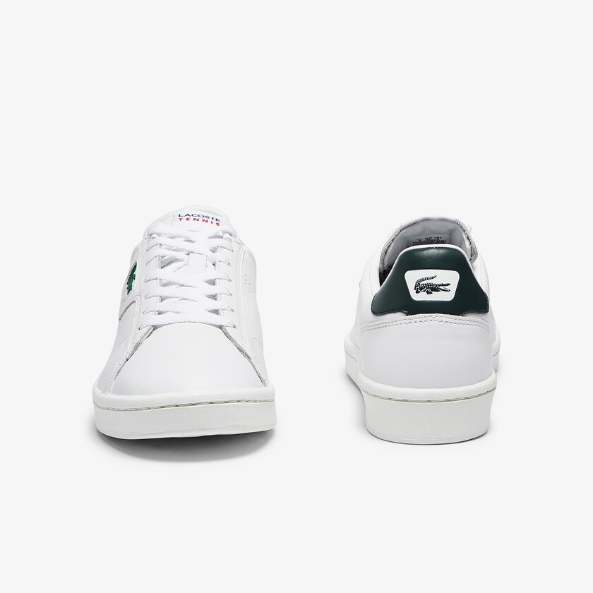 Sapatilhas Branco Verdes Escuro Masculino Lacoste Masters Classic Leather SD0-20982P0