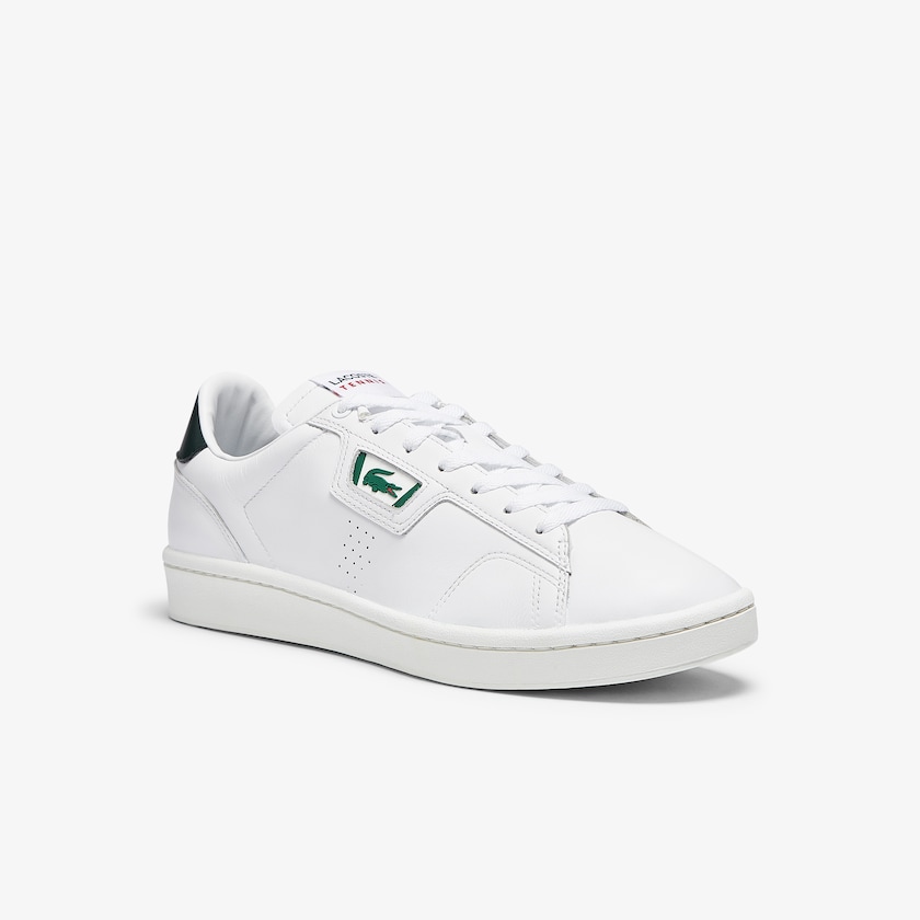 Sapatilhas Branco Verdes Escuro Masculino Lacoste Masters Classic Leather SD0-20982P0