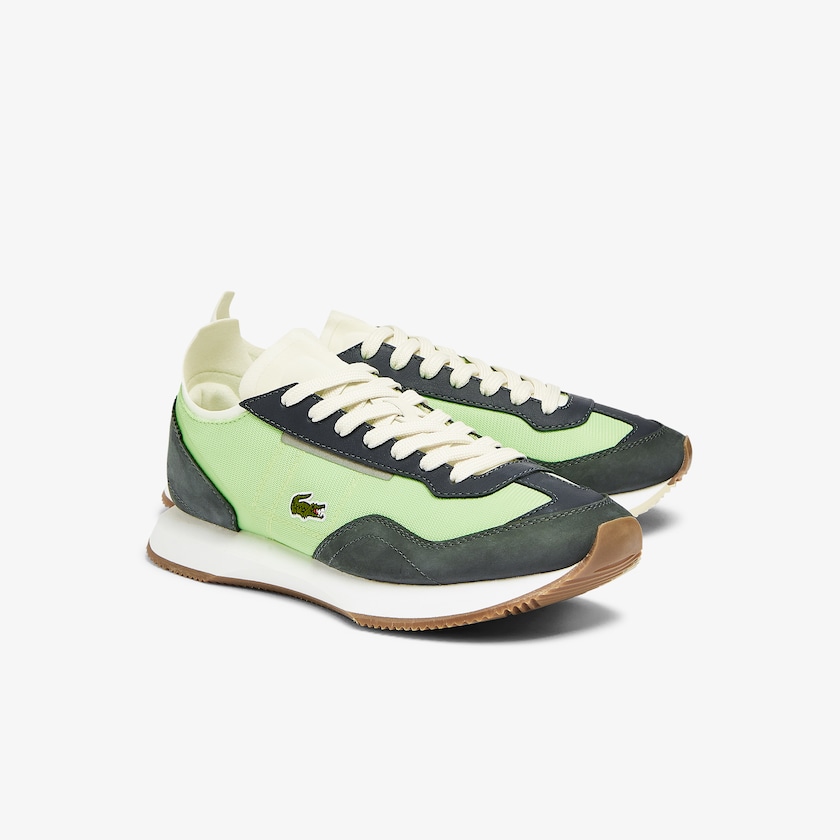 Sapatilhas Verde Oliva Luz Verdes Feminino Lacoste Match Break Textile EY0-80638A9