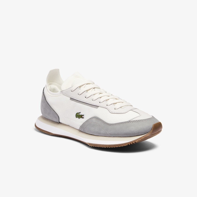 Sapatilhas Branco Cinzentas Feminino Lacoste Match Break Textile BC8-97139Z3