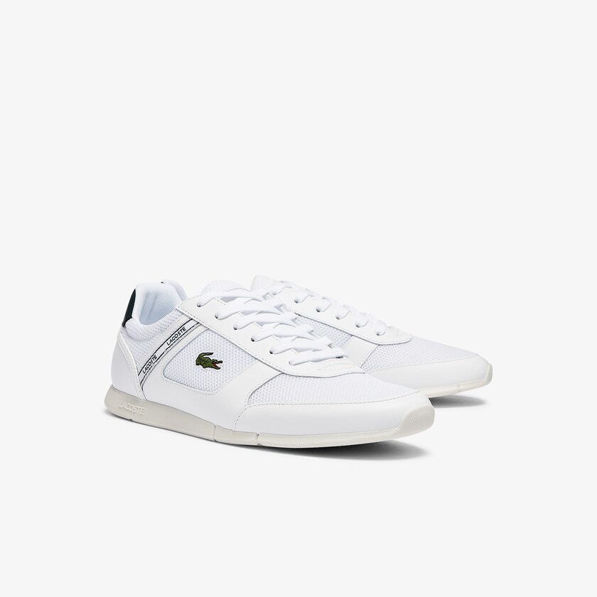 Sapatilhas Branco Masculino Lacoste Menerva Sport Textile and Leather BK3-47444O9