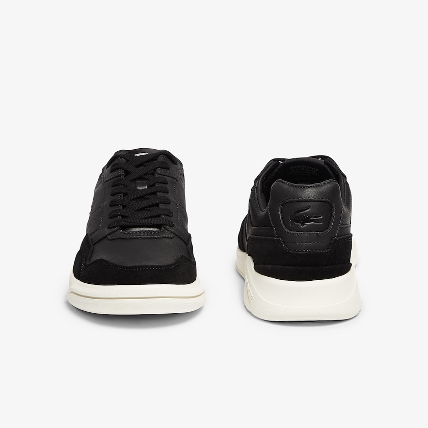 Sapatilhas Pretas Cinzentas Masculino Lacoste Men’s Game Advance Luxe Leather and Suede UD6-01350X3