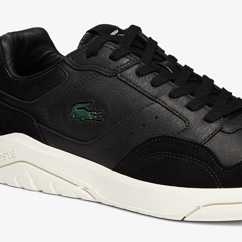 Sapatilhas Pretas Cinzentas Masculino Lacoste Men’s Game Advance Luxe Leather and Suede UD6-01350X3