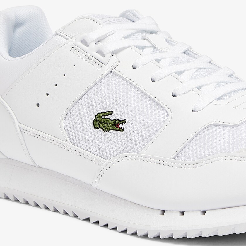 Sapatilhas Branco Masculino Lacoste Partner Piste Textile VN3-91229X8