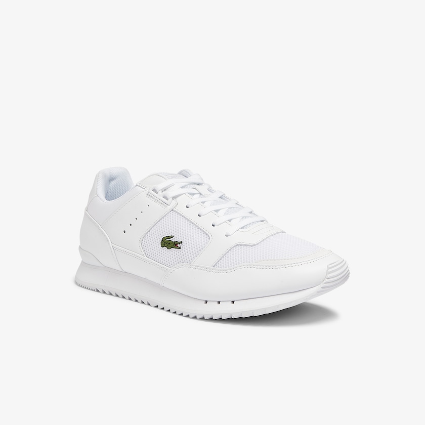 Sapatilhas Branco Masculino Lacoste Partner Piste Textile VN3-91229X8