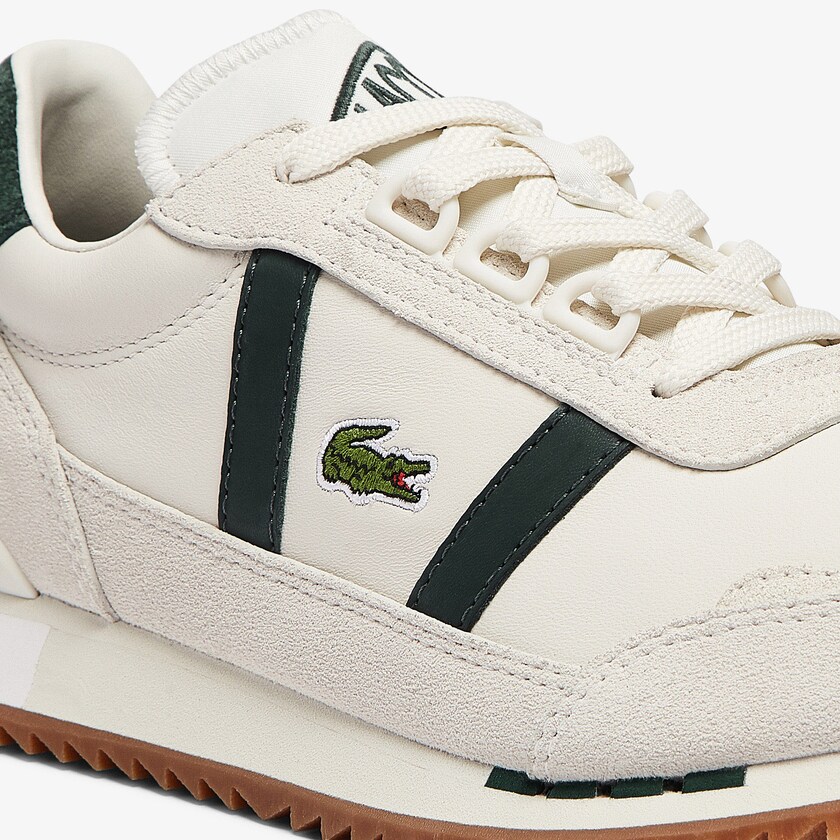 Sapatilhas Bege Verdes Feminino Lacoste Partner Retro Leather IU8-38033N7