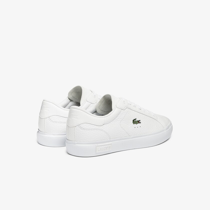 Sapatilhas Branco Masculino Lacoste Powercourt Leather SR7-46104Y7