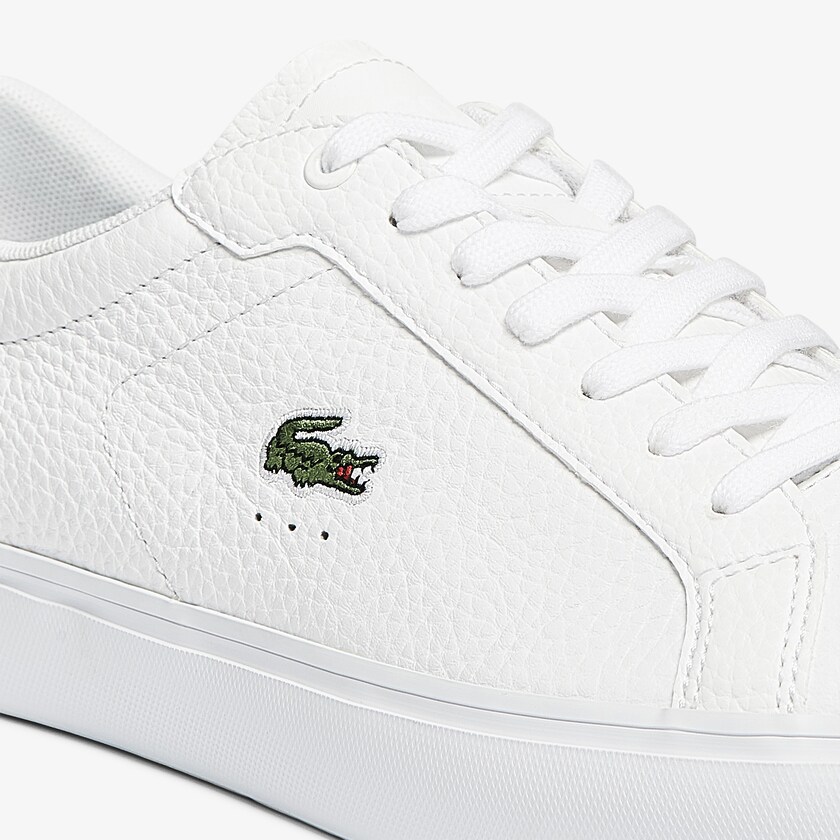 Sapatilhas Branco Masculino Lacoste Powercourt Leather SR7-46104Y7