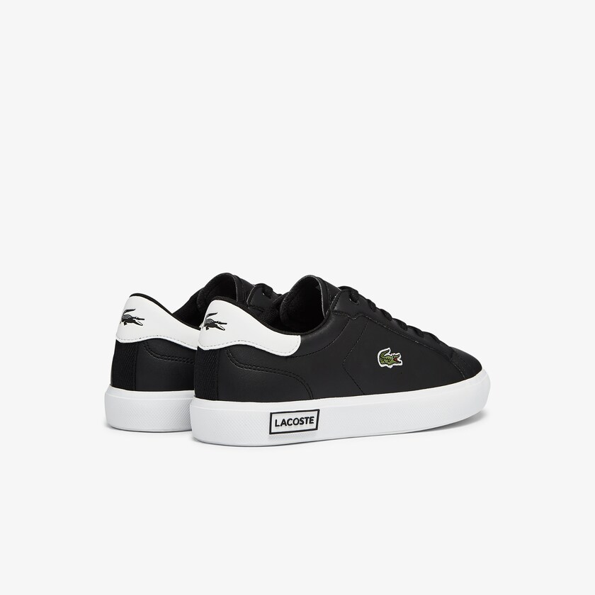 Sapatilhas Pretas Branco Criança Lacoste Powercourt Synthetic ER9-51085J9