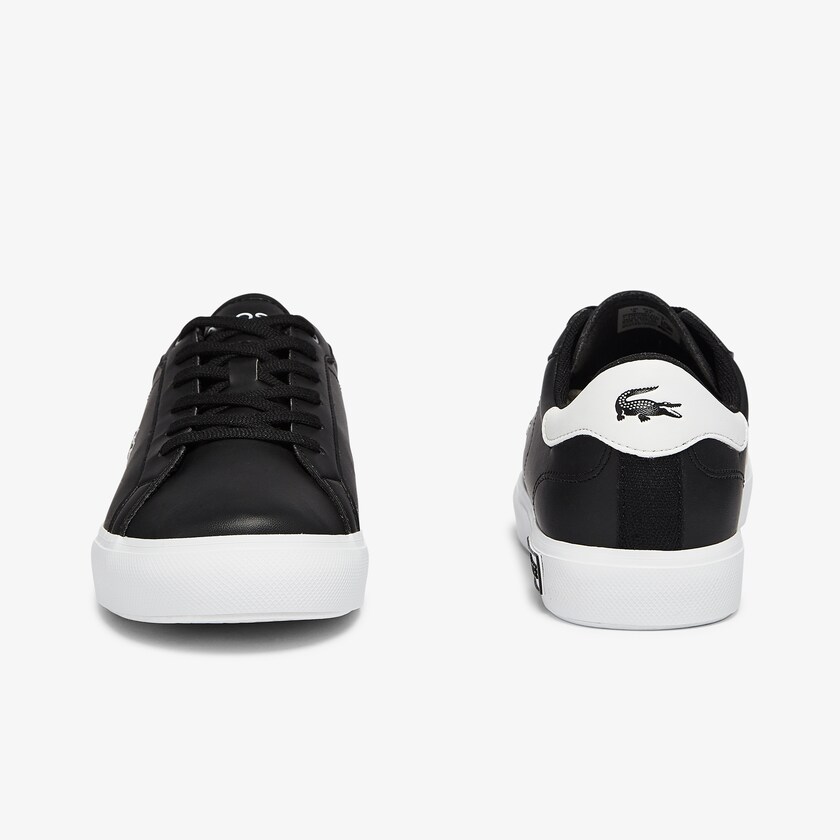 Sapatilhas Pretas Branco Criança Lacoste Powercourt Synthetic ER9-51085J9