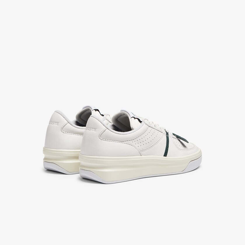 Sapatilhas Branco Bege Feminino Lacoste Quantace Leather QC7-11931R6