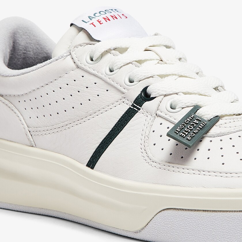 Sapatilhas Branco Bege Feminino Lacoste Quantace Leather QC7-11931R6