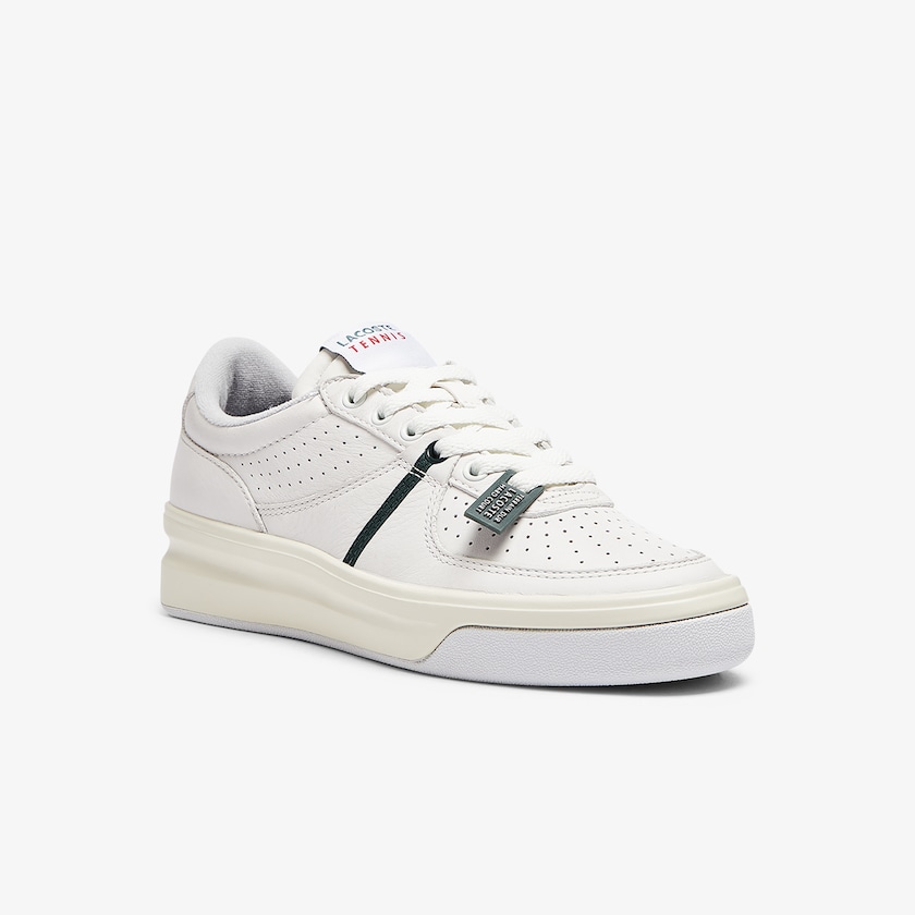 Sapatilhas Branco Bege Feminino Lacoste Quantace Leather QC7-11931R6