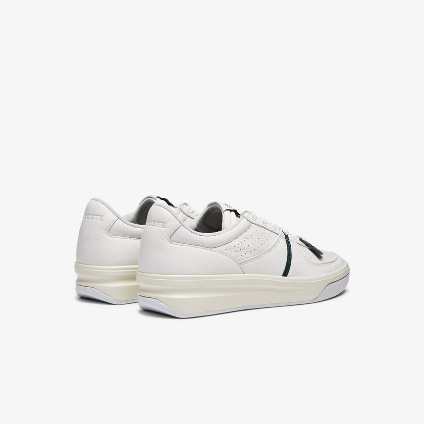 Sapatilhas Branco Bege Masculino Lacoste Quantace Leather YN7-79707D7