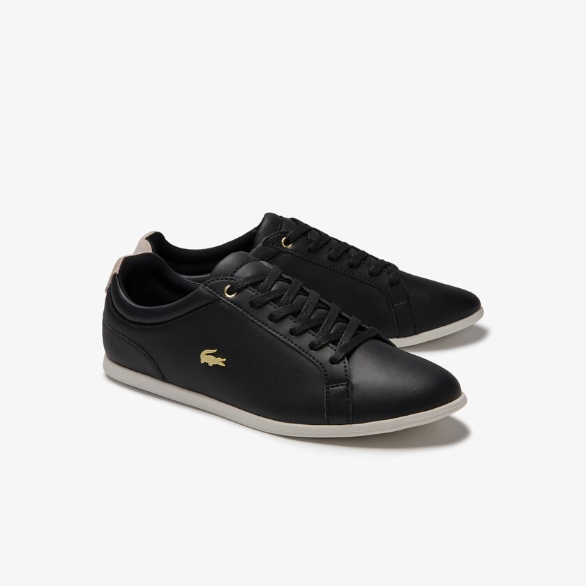 Sapatilhas Pretas Cinzentas Feminino Lacoste Rey Lace Suede FC9-40344A4
