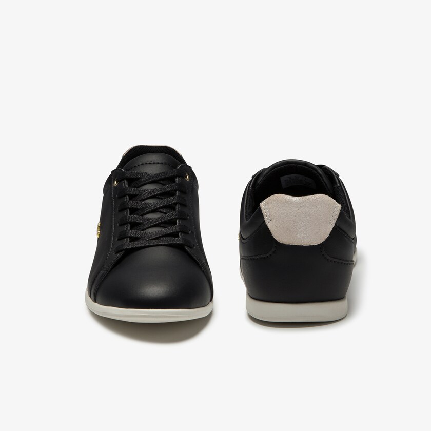 Sapatilhas Pretas Cinzentas Feminino Lacoste Rey Lace Suede FC9-40344A4