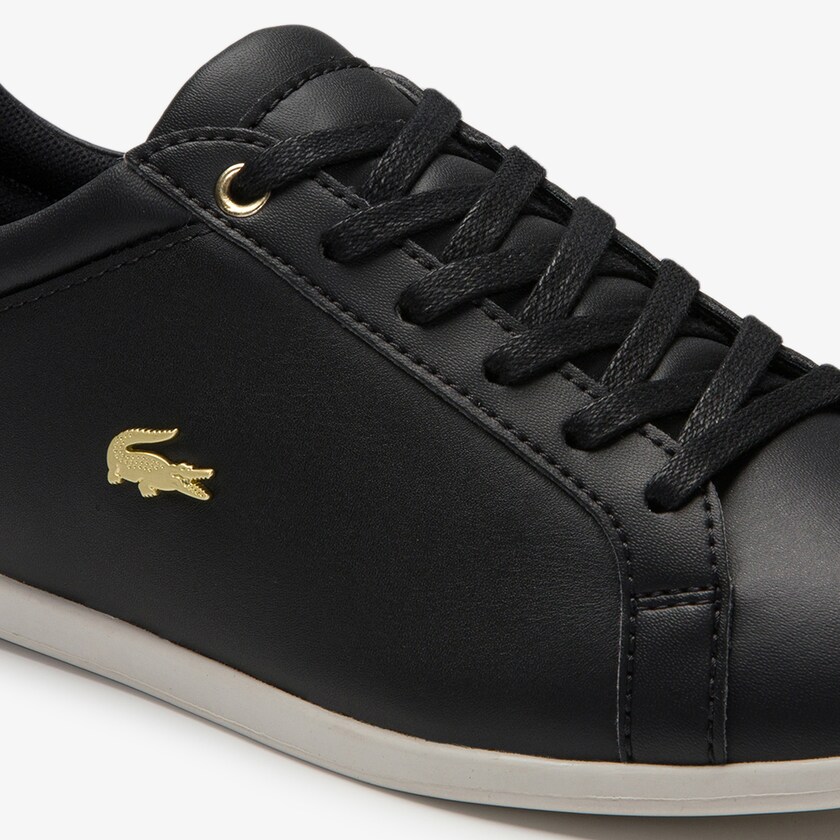 Sapatilhas Pretas Cinzentas Feminino Lacoste Rey Lace Suede FC9-40344A4