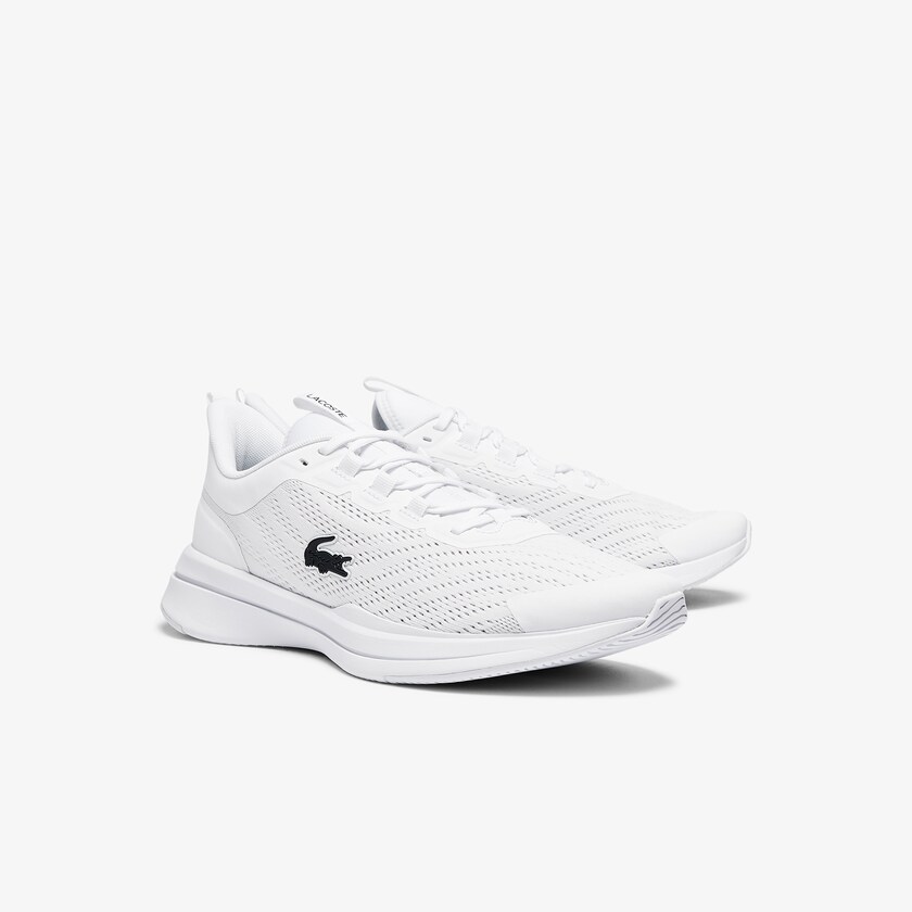 Sapatilhas Branco Masculino Lacoste Run Spin Textile OT1-01290X8