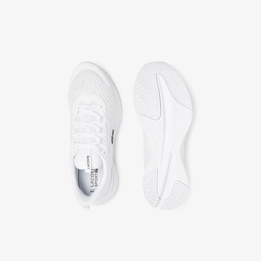 Sapatilhas Branco Masculino Lacoste Run Spin Textile OT1-01290X8