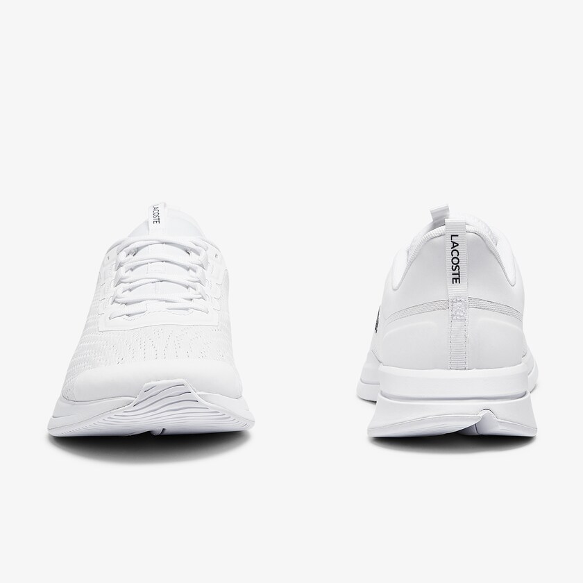 Sapatilhas Branco Masculino Lacoste Run Spin Textile OT1-01290X8