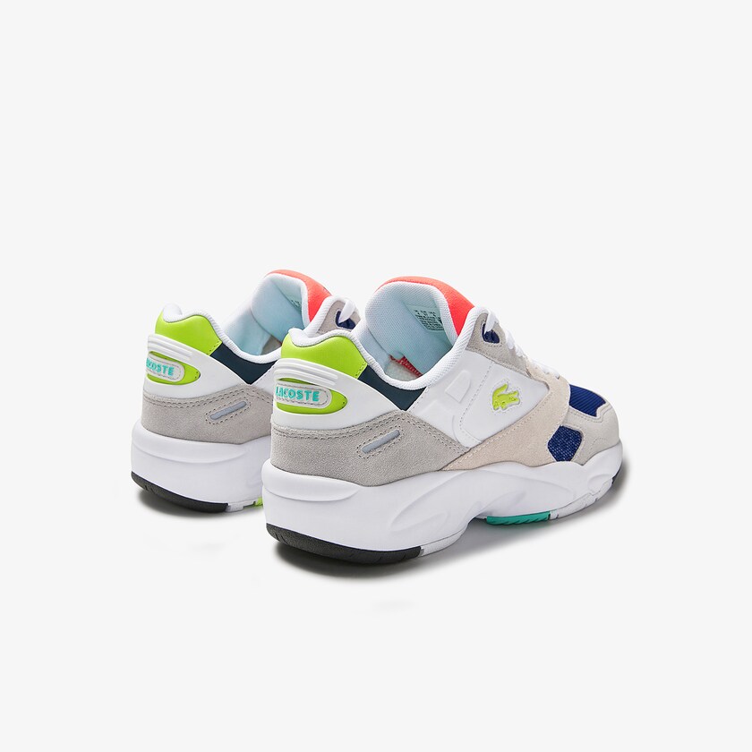 Sapatilhas Luz Cinzentas Luz Verdes Feminino Lacoste Storm 96 LO Colourblock Textile KG9-99729A2