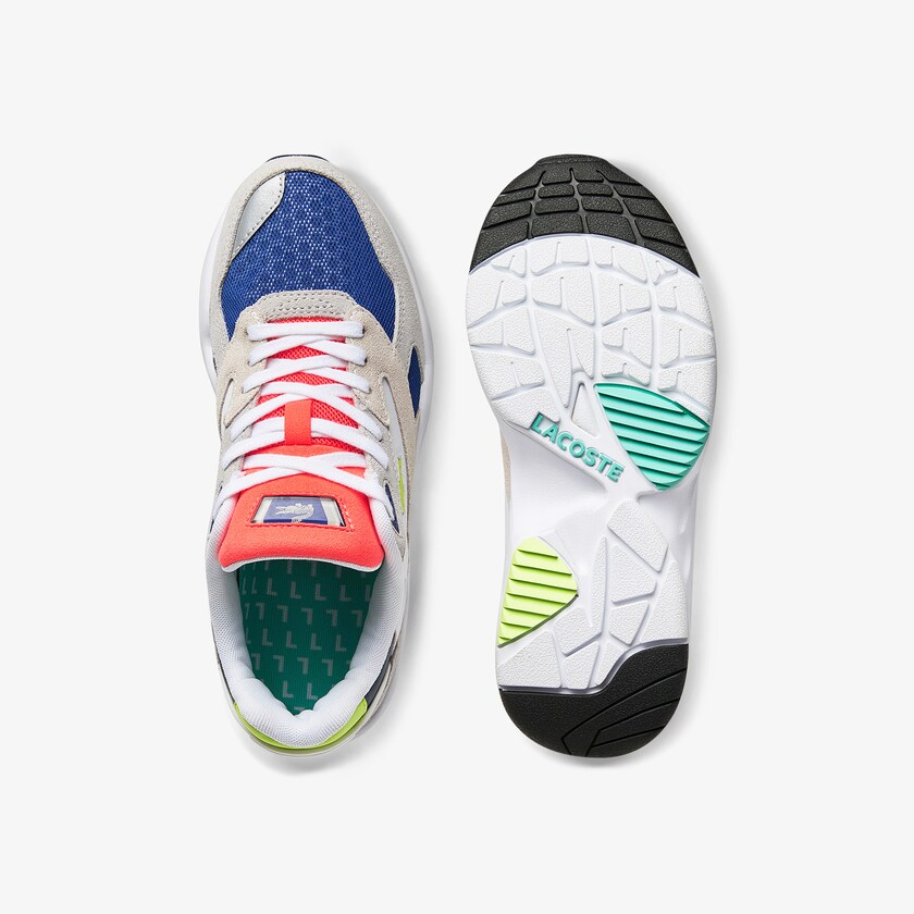 Sapatilhas Luz Cinzentas Luz Verdes Feminino Lacoste Storm 96 LO Colourblock Textile KG9-99729A2
