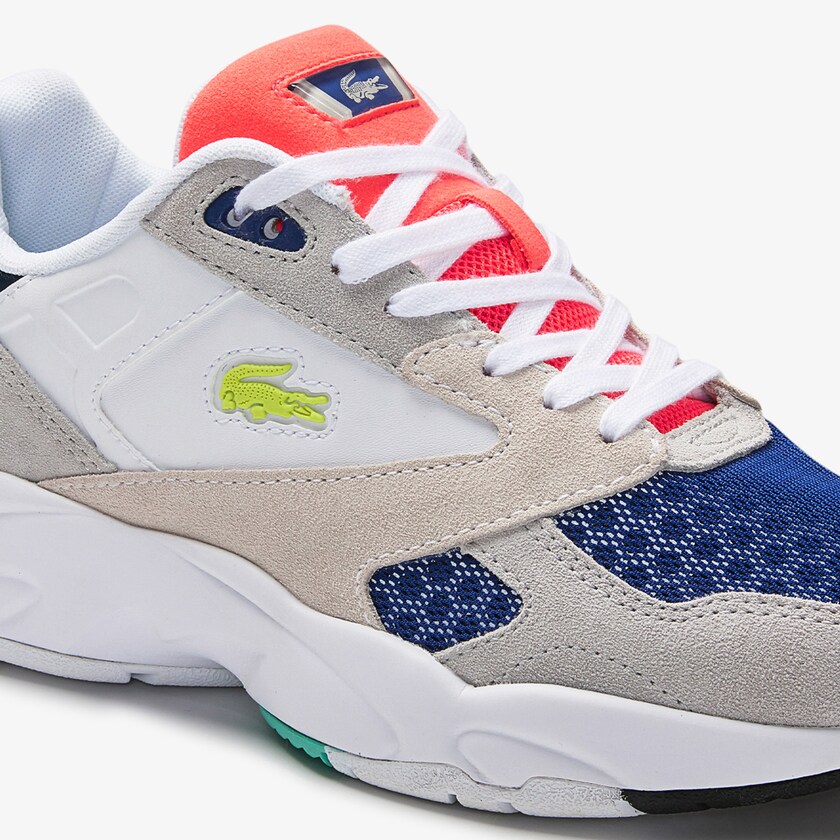 Sapatilhas Luz Cinzentas Luz Verdes Feminino Lacoste Storm 96 LO Colourblock Textile KG9-99729A2