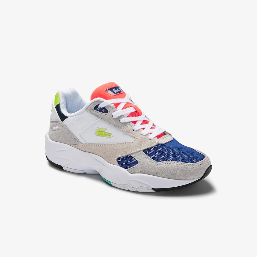 Sapatilhas Luz Cinzentas Luz Verdes Feminino Lacoste Storm 96 LO Colourblock Textile KG9-99729A2