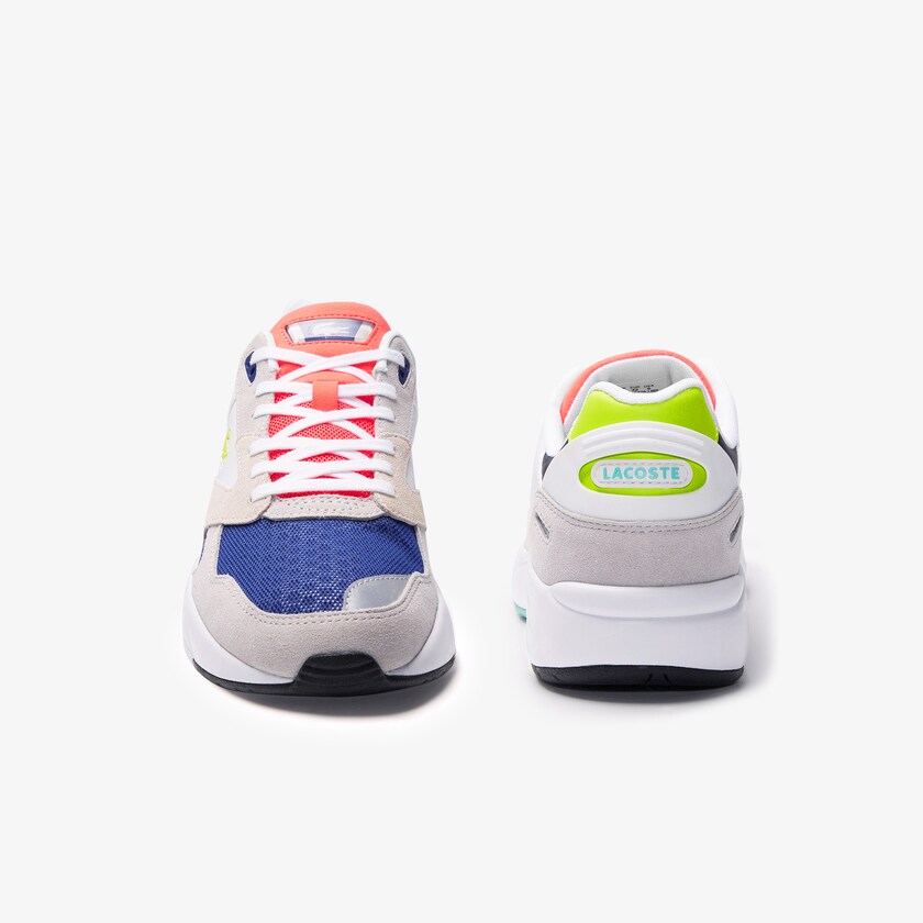 Sapatilhas Luz Cinzentas Luz Verdes Masculino Lacoste Storm 96 LO Textile, Synthetic and Suede ZP2-86628J1