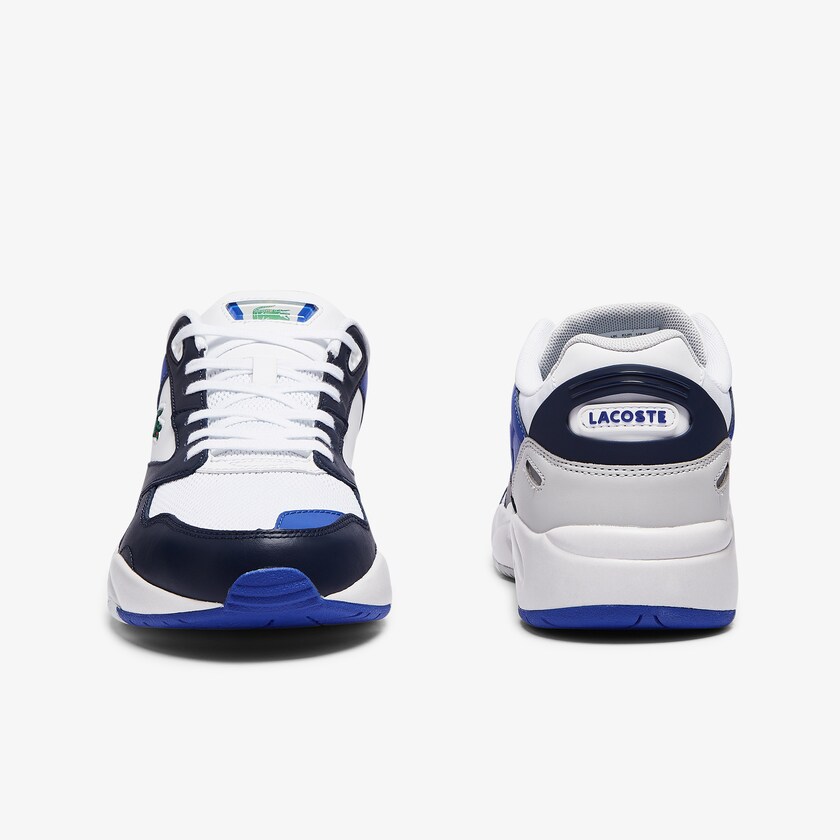 Sapatilhas Branco Azul Marinho Masculino Lacoste Storm 96 Lo Mesh Color-Pop CO6-28342T3