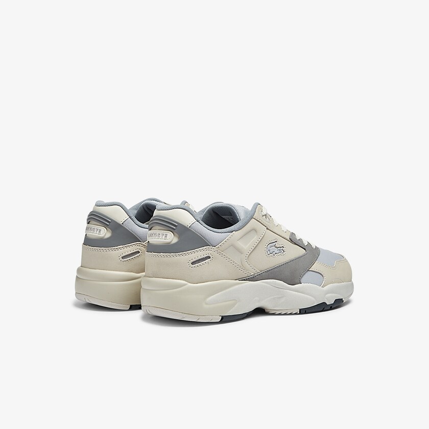Sapatilhas Bege Cinzentas Masculino Lacoste Storm 96 Lo Nubuck Leather LJ7-31693J7