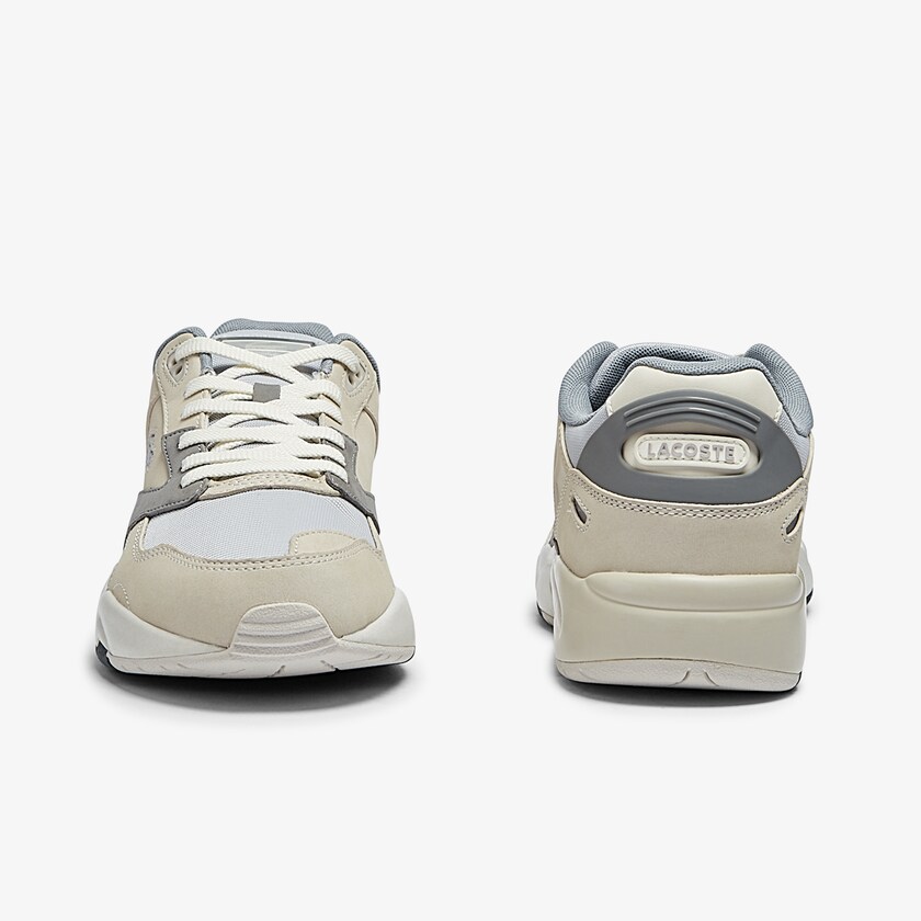 Sapatilhas Bege Cinzentas Masculino Lacoste Storm 96 Lo Nubuck Leather LJ7-31693J7